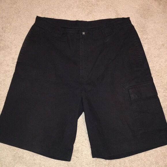 Black Callaway Golf Long Cotton Cargo Shorts 36! - Picture 1 of 4